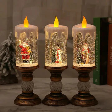 Vela Led Navideña Papa Noel